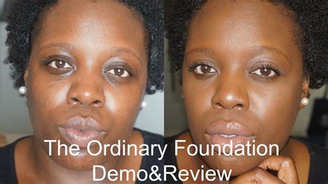 The Ordinary Foundation First Impression Demo Review YouTube