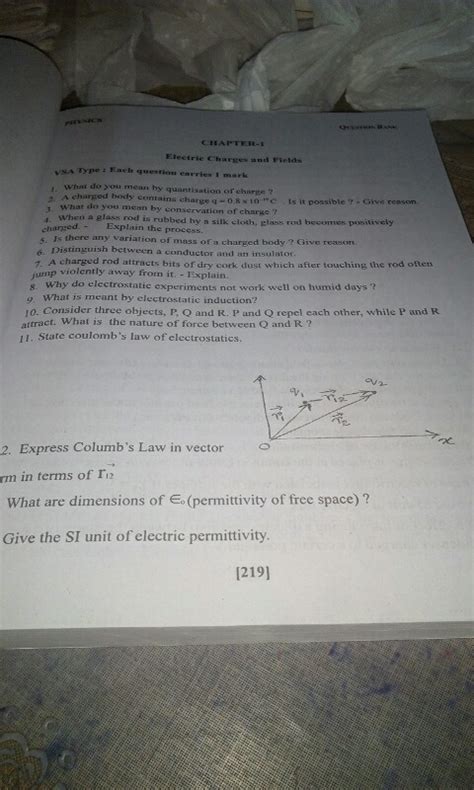 State Coulomb S Law Of Electrostatic Explain H Distinguish Why Do