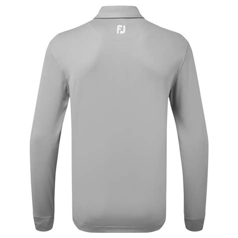 Footjoy Mens Long Sleeve Thermolite Smooth Pique Polo Shirt