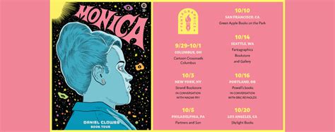 Daniel Clowes “Monica” Book Tour - Fantagraphics Blog