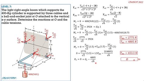 3d Rigid Body Equilibrium Part 2 Youtube