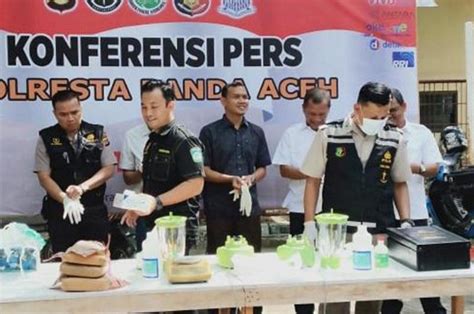 Hingga Mei Polresta Banda Aceh Sudah Tangani 117 Kasus Narkoba Milenial