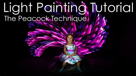 Light Painting Tutorial, The Peacock Technique | Light Painting Photography