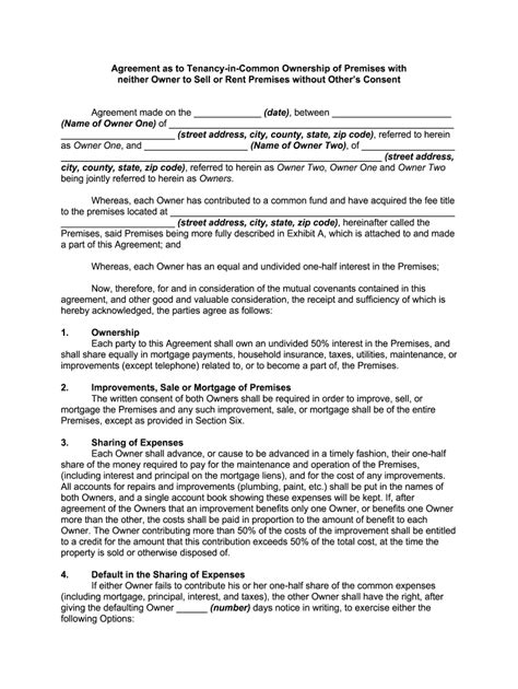 Tenancy In Common Fill Out Sign Online Dochub