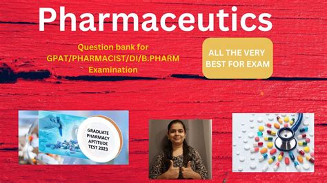 Pharmaceutics Question Bank Gpat Di Pharmacist Exam Preparation Youtube