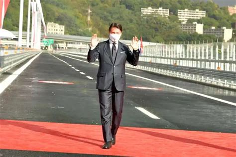 Giuseppe Conte Inaugurazione Nuovo Ponte Di Genova 2