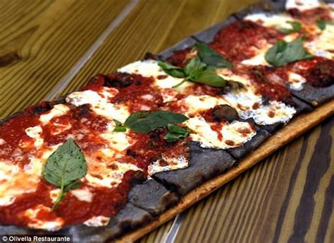 Italian Joints Are Selling Charcoal Pizza With Black Crust Daily Mail