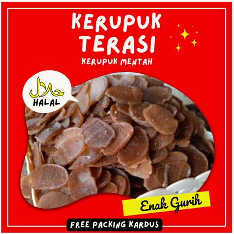 Kerupuk Terasi Mentah Kiloan Krupuk Spesial Rasa Bawang Kualias Super