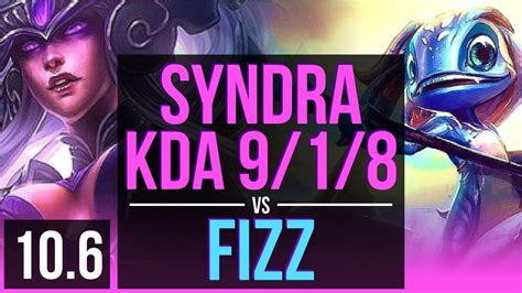 Syndra Vs Fizz Mid M Mastery Points Kda Games