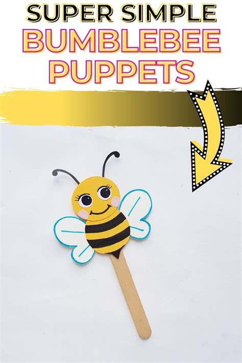 Adorable Bumblebee Puppet Craft For Kids An Easy Bee Puppet Craft