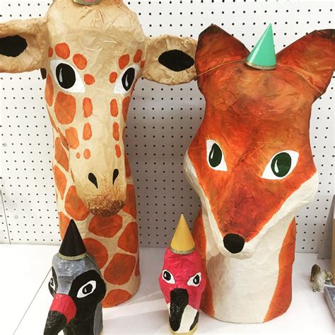 Paper Mache Animals Choose Your Favorite One By Azooinmywall Paper