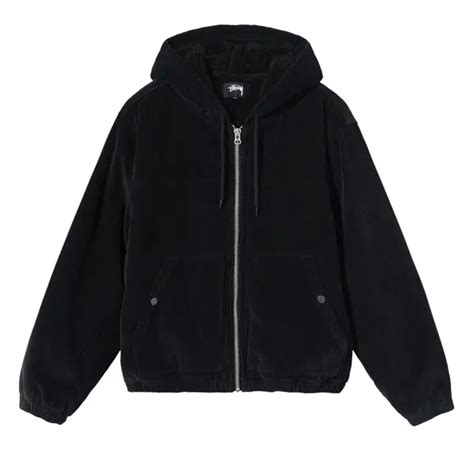 StÜssy Cord Work Jacket Black Editorialist