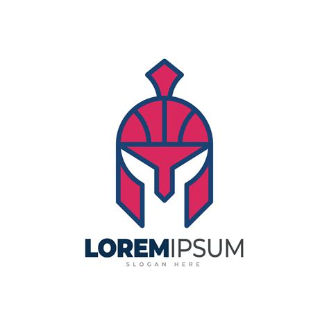 Spartan basketball logo template. Combined the basketball and spartan