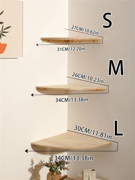 Pieza Estante De Pared Esquinero Estantes Flotantes Esquineros Para