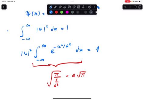 Solved The Wave Function Of A Free Particle In A Normalized State Is