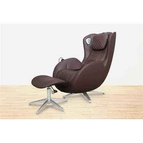 Titan Bliss Series Brown Faux Leather Reclining Massage Chair With Air Massage Heated Lumber