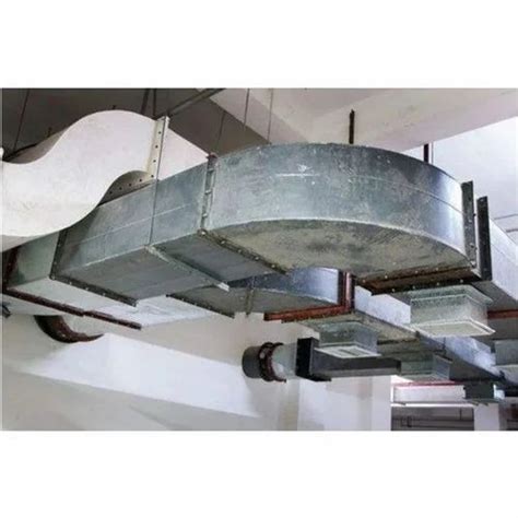 Rectangular Galvanized Iron Exhaust Air Duct For Commercial Use AC At