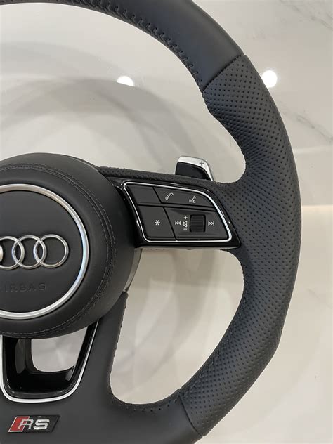 Audi Rs Flat Bottom Steering Wheel For Audi A Y Modhub Steering Wheels