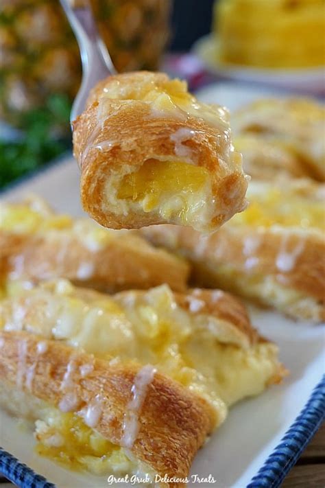 Pineapple Cream Cheese Danish Great Grub Delicious Treats