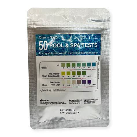 One Step In Pool Spa Hot Tub Water Test Strips Test Strips Home Health UK