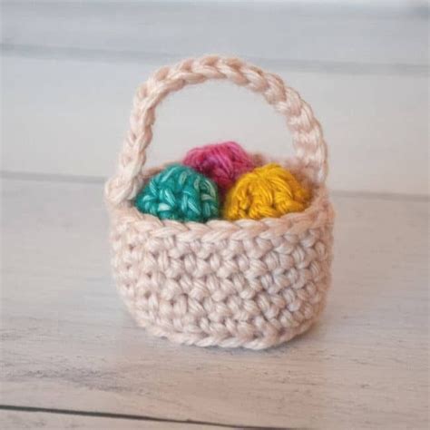 Free Mini Crochet Easter Basket Pattern Tricot Et Crochet Crochet