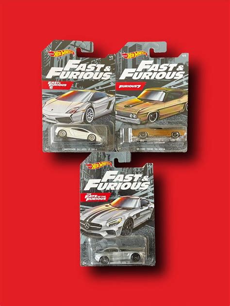 Hot Wheels Fast And Furious Bundle Of 6 Cars From Fast And Furious 2 Fast 2 Furious Fast 5 The