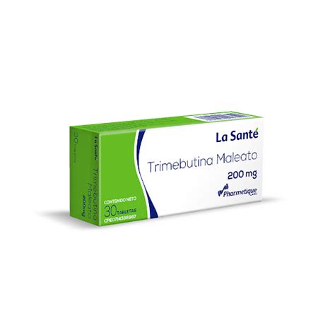 Trimebutina Maleato 200mg 30 Tabletas La Sante