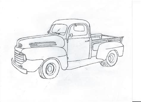 Classic Truck Coloring Pages Coloring Pages