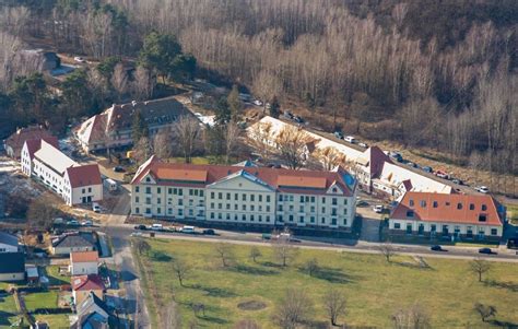 Luftbild Königs Wusterhausen Stahlmast Funkturm und Sendeanlage als