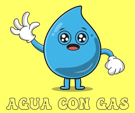 Agua Con Gas Vector Premium