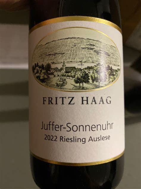 Fritz Haag Brauneberger Juffer Sonnenuhr Riesling Auslese