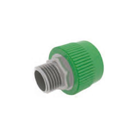 ADAPTADOR MACHO POLIPROPILENO FUSIÓN NPT AZUL Y VERDE Ferrinco