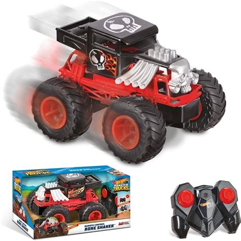 MONDO AUTO RADIOCOMANDO HOT WHEELS MONSTER TRUCK BONE SHAKER SCALA 1 24 63679