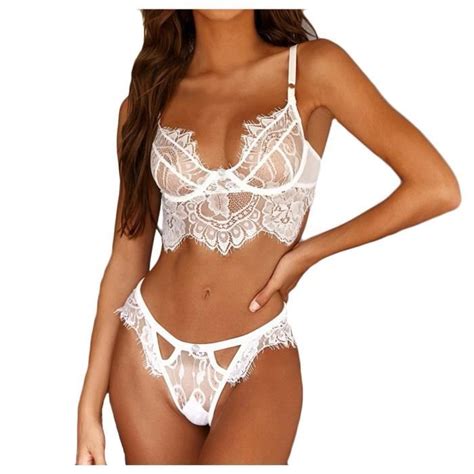 SKY Femmes Sexy Dentelle Noire Soutien Gorge Sans Fil Lingerie