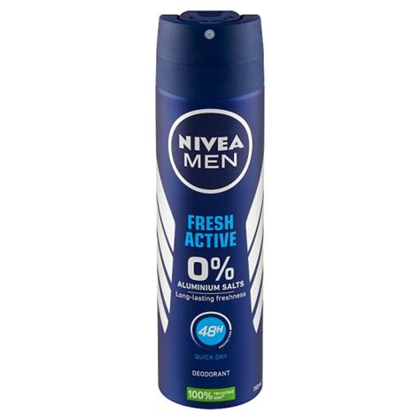 Nivea Men Fresh Active Deodorant Spray Ml Tesco Groceries