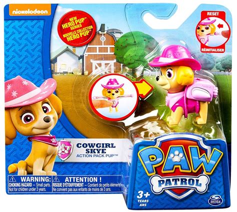 Paw Patrol Action Pack Pup Hero Pup Cowboy Skye Figure Spin Master - ToyWiz