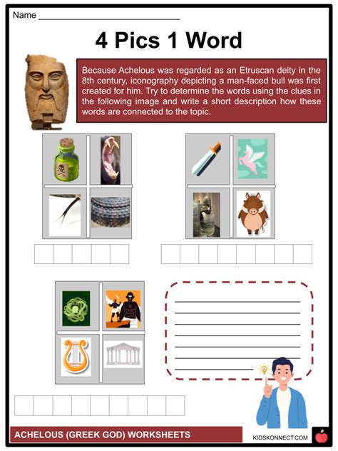 Greek God Achelous Facts & Worksheets | Origin, Mythology, Powers