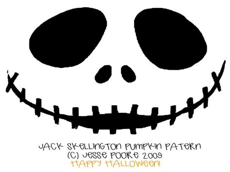 Free Printable Jack Skellington Stencils