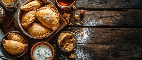 Premium Photo | Argentinian Cuisine Assortment on Rustic Wooden Table