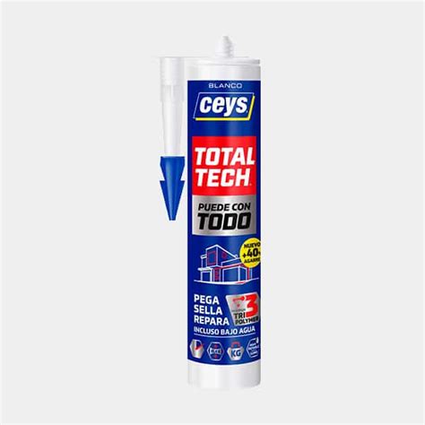 Adhesivo Sellador Total Tech Ceys Blanco Cartucho Ml Pinturas Ydeco