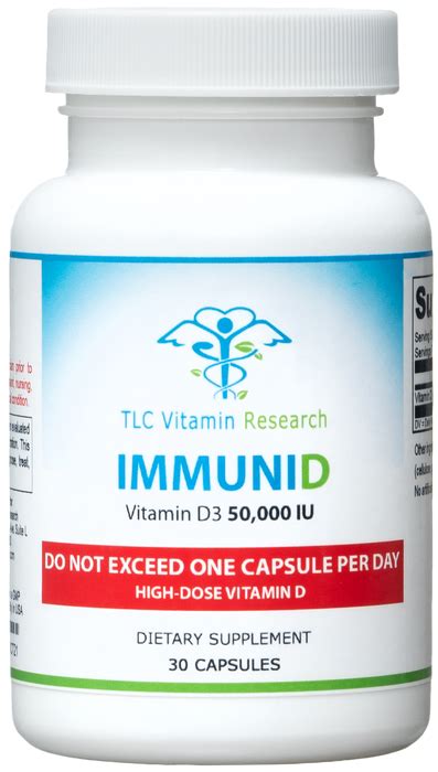 Tlc Immunid High Dose Vitamin D 50000 Iu 30 Capsules High Dose