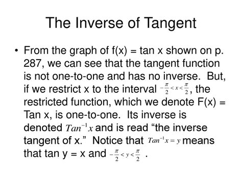 The Inverse Trigonometric Functions Ppt Download