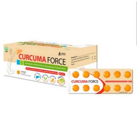 Jual Curcuma Force Tablet Harga Strip Shopee Indonesia