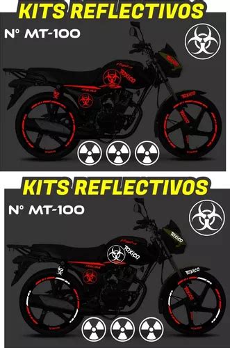 Kit Calcomanias Reflejantes Italika Ft 150 Ts Ft150ts Toxico En Venta