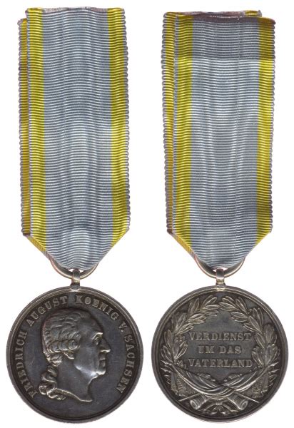 Sachsen Silberne Medaille Des Milit R St Heinrichs Ordens New Items