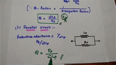 Q Factor Of An Inductor Quality Factor Relation Between Q Factor