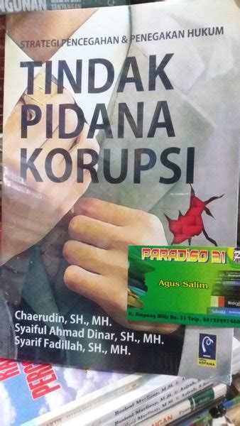 Jual Buku Strategi Pencegahan Penegakan TINDAK PIDANA KORUPSI Di