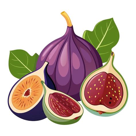 Premium Vector Cartoons Fruit Fig Vector Illustration