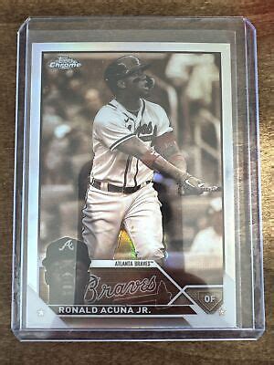 Ronald Acuna Jr Topps Chrome Mvp Buyback Sepia Refractor No Ebay