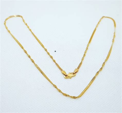 New Stylish Gold Chain For Ladies C00036 | Pure Gold Jeweller